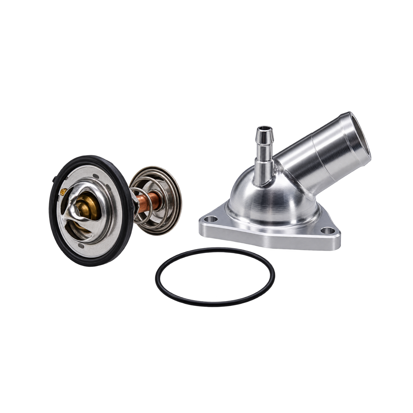Granatelli Billet Thermostat Housing with 160°F Thermostat for GM LT Engines 530160