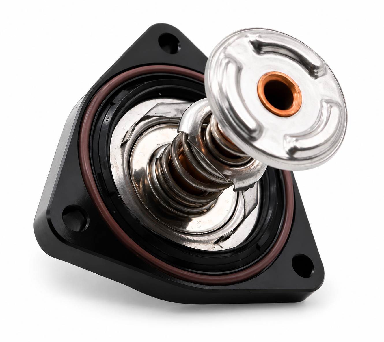 Granatelli Black Billet Thermostat Housing with 160°F Thermostat – GM LT 5.3L & 6.2L V8 530160B product detail