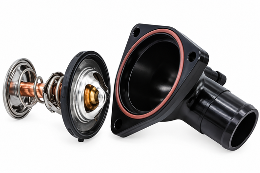 Granatelli Black Billet Thermostat Housing with 160°F Thermostat – GM LT 5.3L & 6.2L V8 530160B product detail