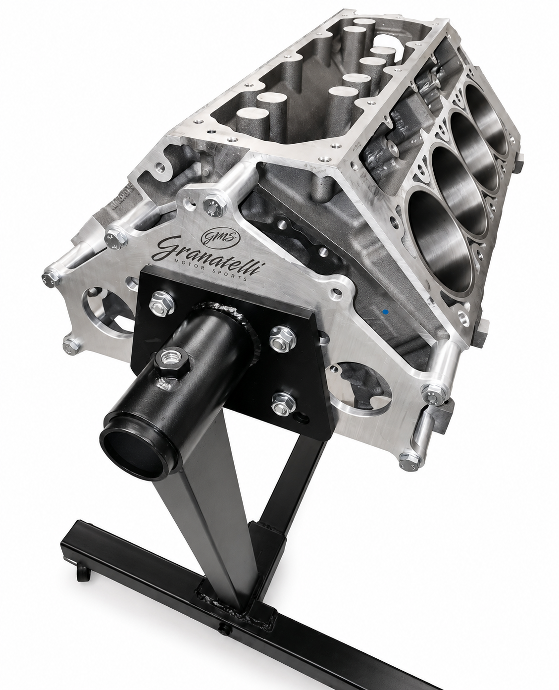 Granatelli Motor Sports Engine Stand Adapter Plate, Billet Aluminum, Chevrolet. SBC, BBC, LT, LS & Duramax - 540106