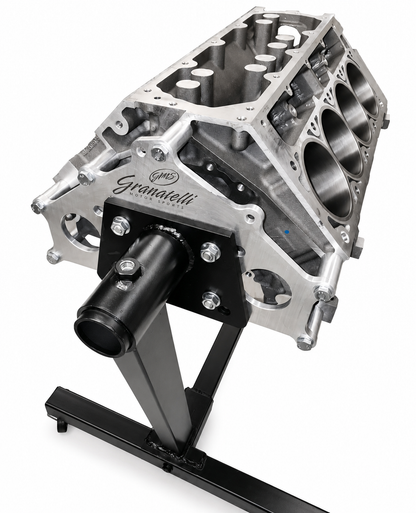 Granatelli Motor Sports Engine Stand Adapter Plate, Billet Aluminum, Chevrolet. SBC, BBC, LT, LS & Duramax - 540106