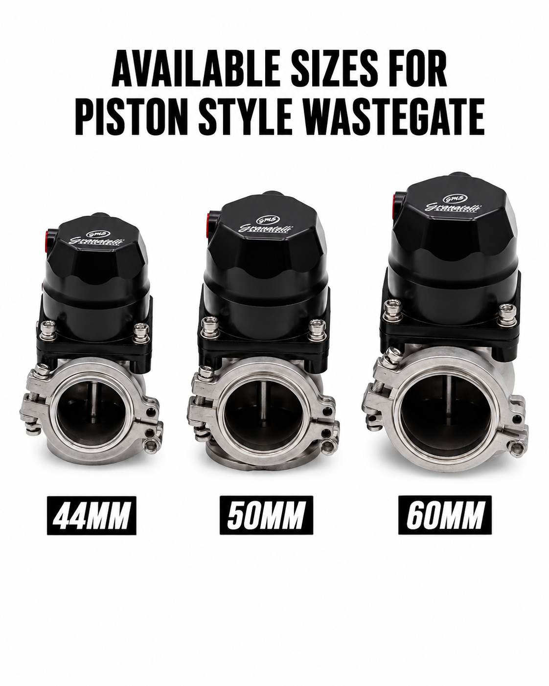 Granatelli Motor Sports 50MM Wastegate - Piston Actuated Design 540203