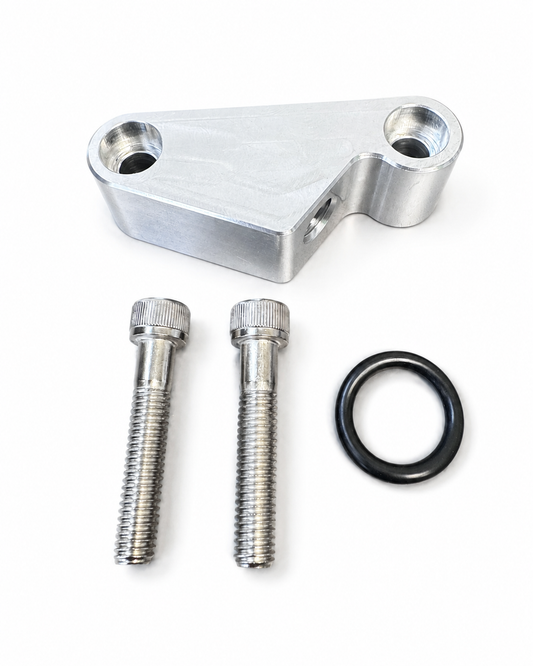 Gen V LT Oil Sender Adapter for 595499 Billet Valley Pan Cover – Fits LT1, L83, L86 & L8B Engines – Includes O-Ring