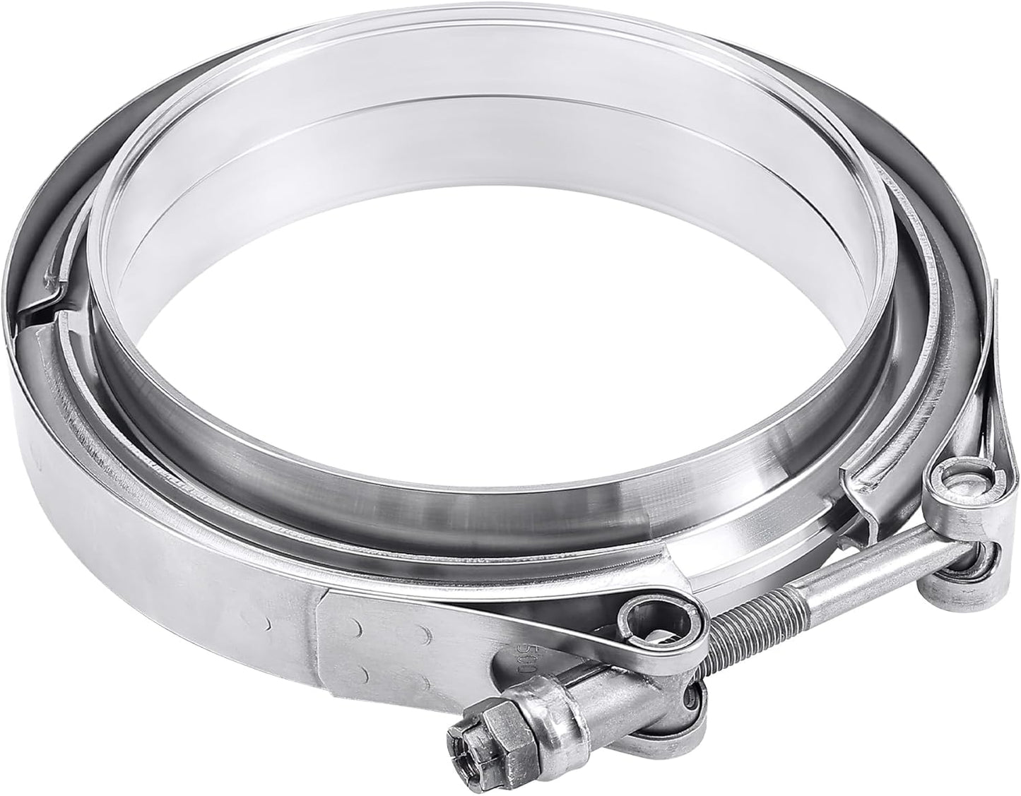 Granatelli 4.0" (102mm) Mild Steel Interlocking V-Band Clamp & Flange Kit – 308540-1M