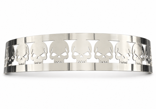 Blingz Beauty Bandz, 14" Diameter, 3" Tall Air Cleaner Grill - Skulls - 750001