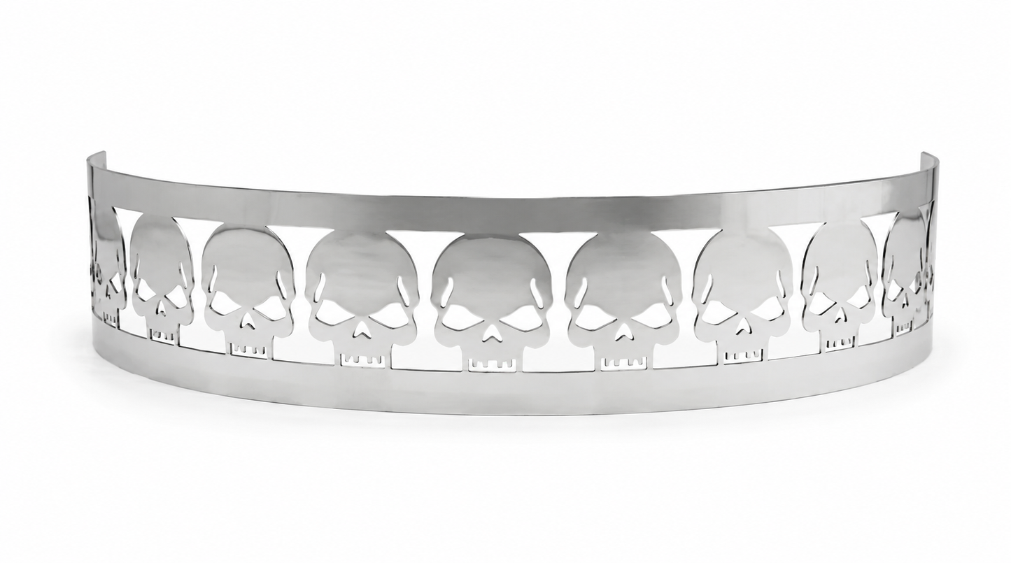 Blingz Beauty Bandz, 14" Diameter, 3" Tall Air Cleaner Grill - Skulls - 750001