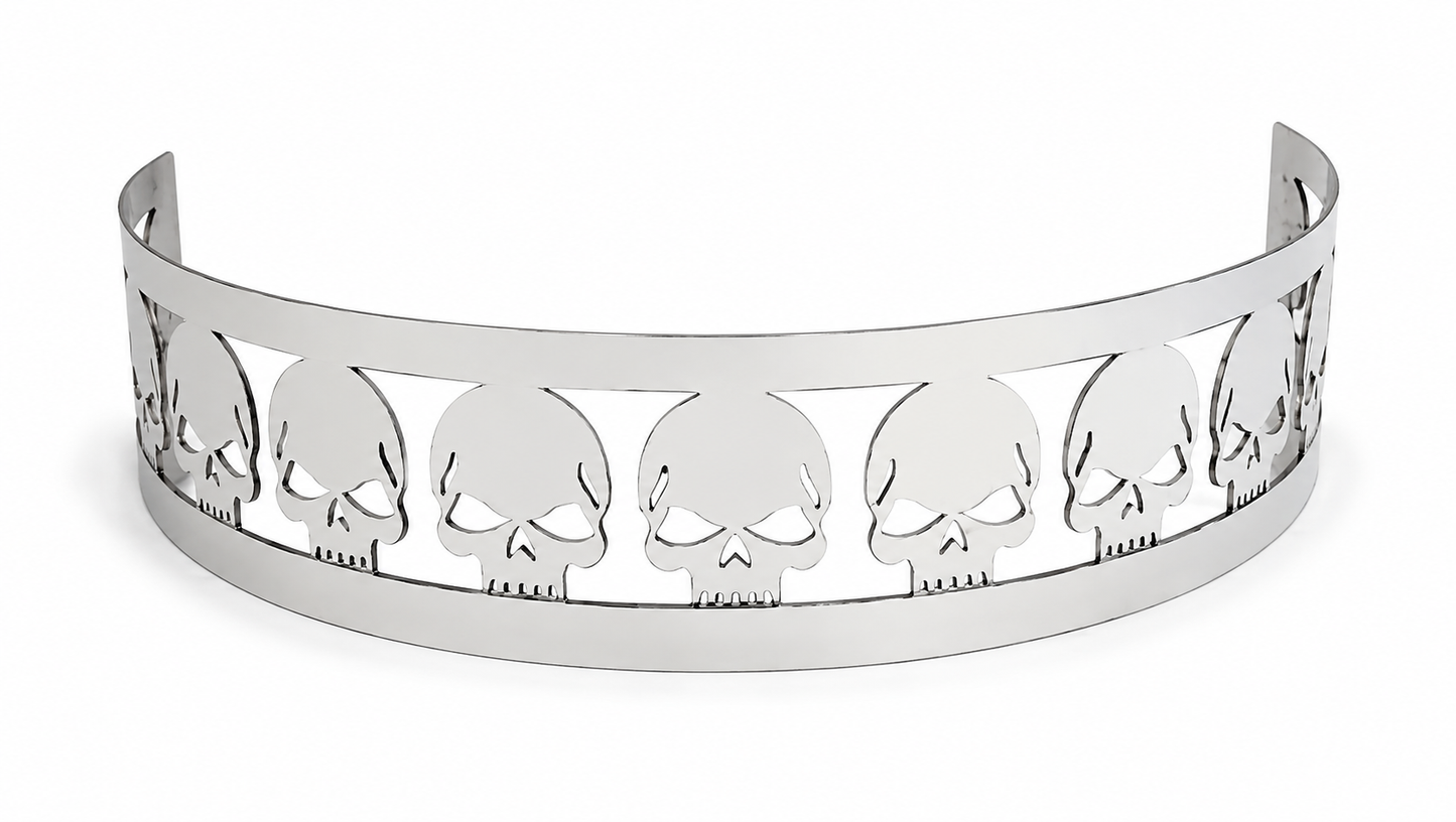 Blingz Beauty Bandz, 14" Diameter, 3" Tall Air Cleaner Grill - Skulls - 750001
