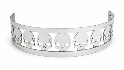 Blingz Beauty Bandz, 14" Diameter, 3" Tall Air Cleaner Grill - Skulls - 750001