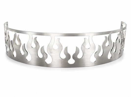 Granatelli Blingz Beauty Bandz 14" x 3" Flame Air Cleaner Grill - Flames 750005