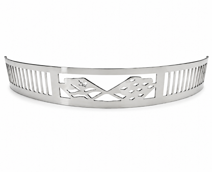 Blingz Beauty Bandz 14" x 3" Air Cleaner Grill – Checkered Flags - 750006