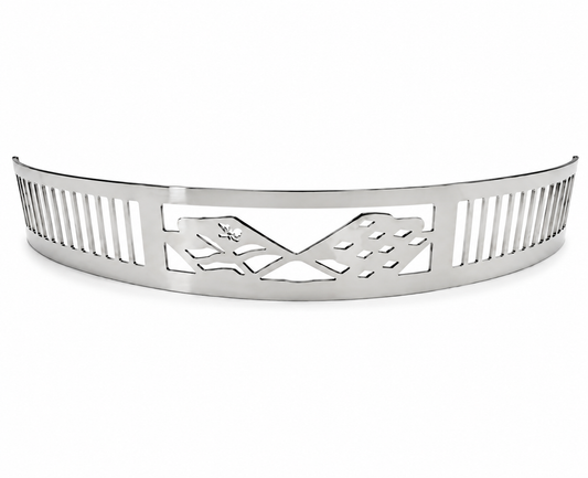 Blingz Beauty Bandz 14" x 3" Air Cleaner Grill – Checkered Flags - 750006