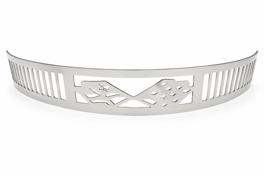 Blingz Beauty Bandz, 14" Diameter, 3" Tall Air Cleaner Grill - Checkered Flags 750006
