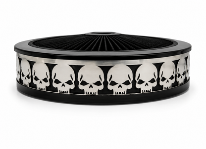 Granatelli Blingz Beauty Bandz Black Air Filter Assembly , Skullz 750014 product detail