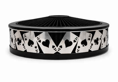 Granatelli Blingz Beauty Bandz Black Air Filter Assembly , Aces Wild 750015 product detail