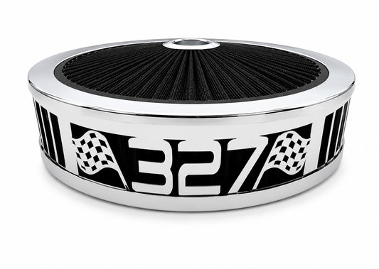 Granatelli Blingz Beauty Bandz Black and Chrome Air Filter Assembly , 327 750033