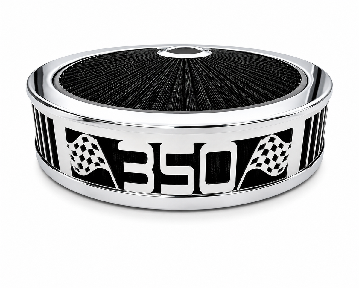 Granatelli Blingz Beauty Bandz Black and Chrome Air Filter Assembly , 350 750034