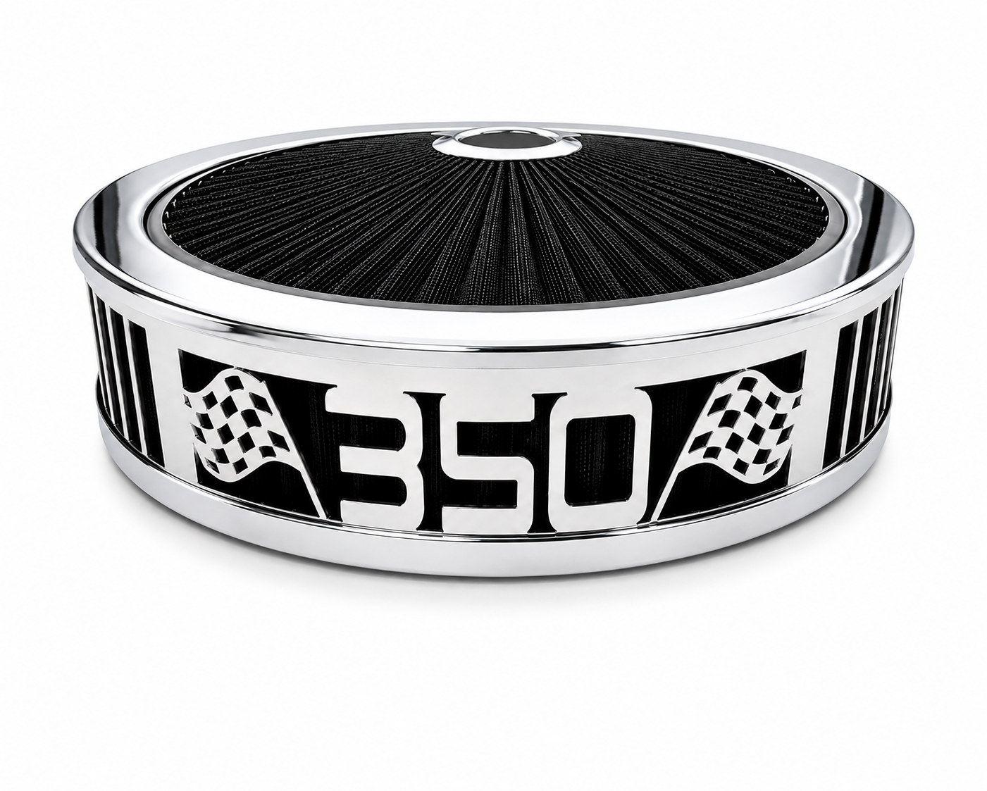 Granatelli Blingz Beauty Bandz Black and Chrome Air Filter Assembly , 350 750034
