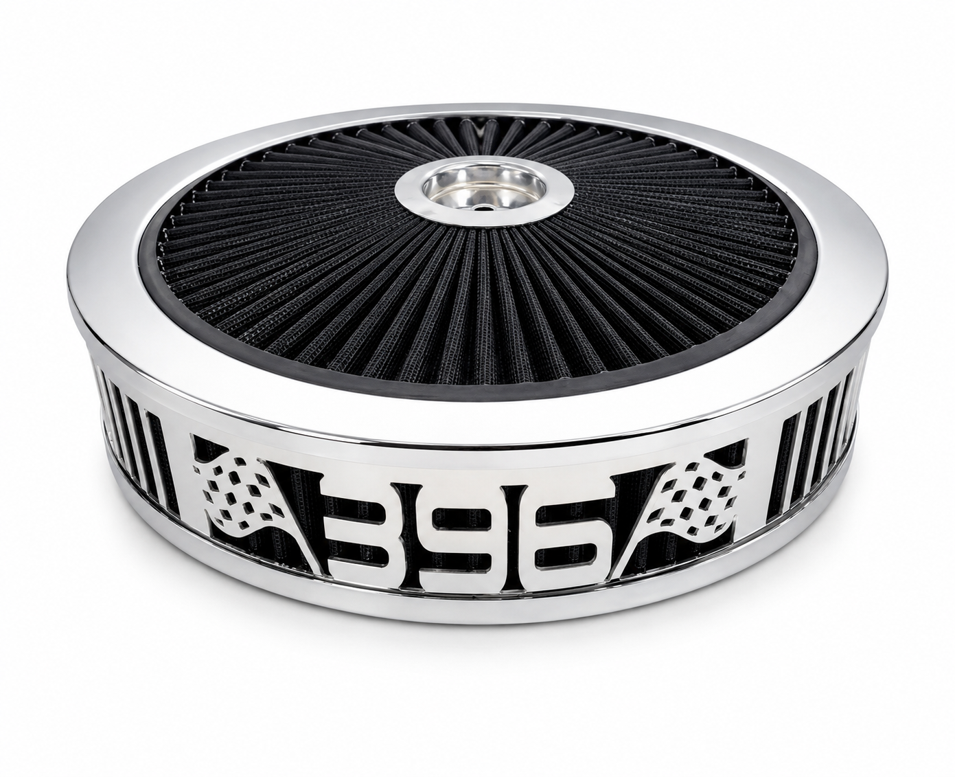 Blingz Beauty Bandz Black and Chrome Air Filter Assembly , 396 - 750035
