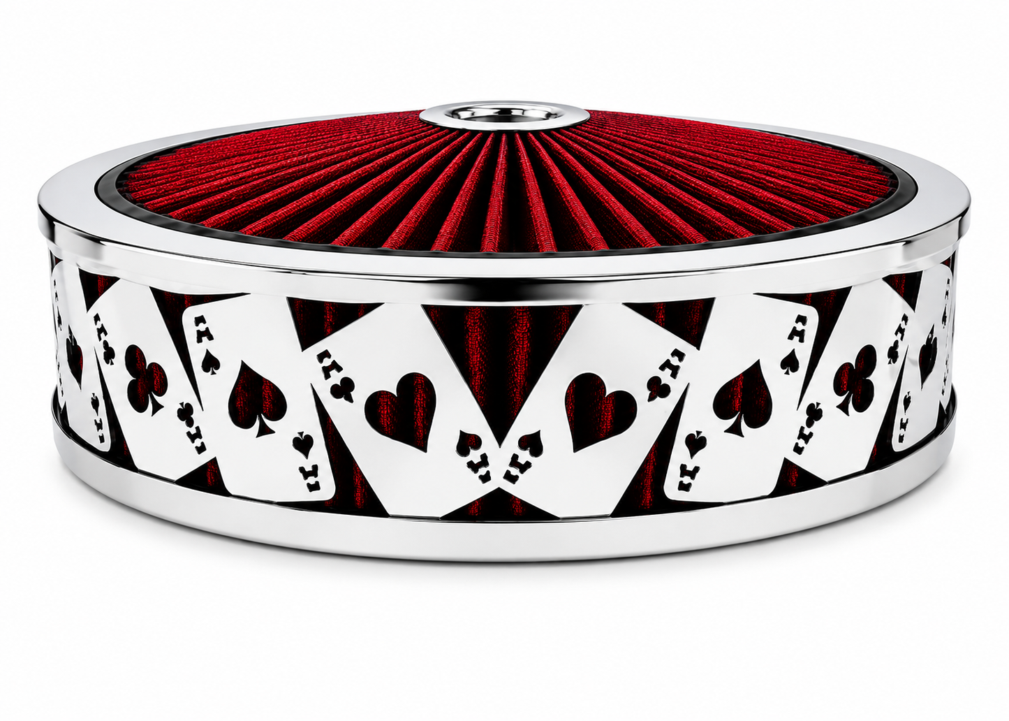 Granatelli Blingz Beauty Bandz Red & Chrome Air Filter Assembly – Aces Wild 750041
