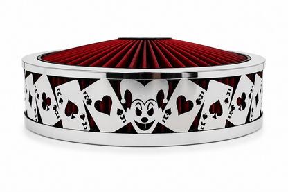 Granatelli Blingz Beauty Bandz Red and Chrome Air Filter Assembly , Jokers Wild 750042 product detail