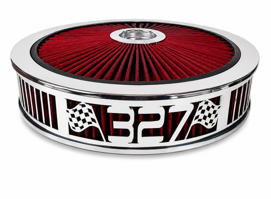 Granatelli Blingz Beauty Bandz Red and Chrome Air Filter Assembly , 327 750046