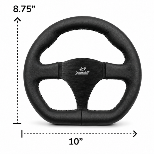 Granatelli 10 Drag D-Shape Racing Steering Wheel Drag Track