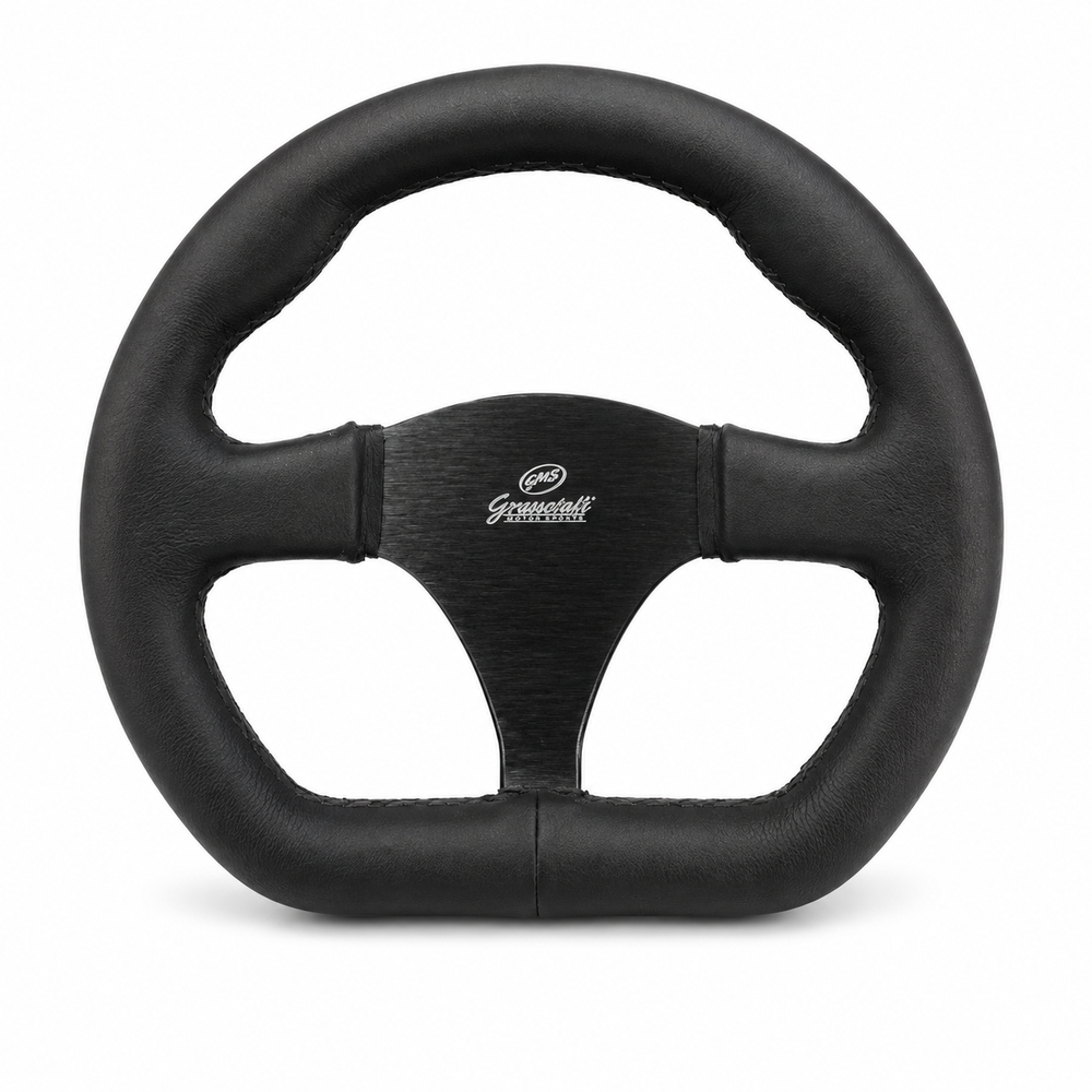 Granatelli 10 inch Drag D-shape racing steering wheel 789464, alternate view