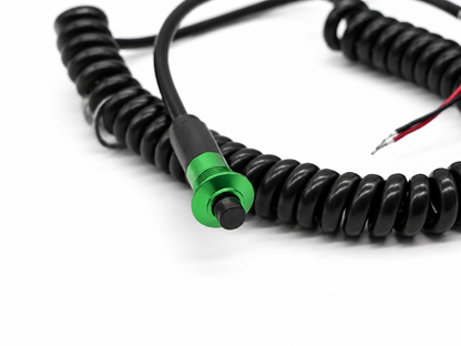 Granatelli Green Pin Head Momentary Push Button Switch with 6' Retractable Cord 810101GR