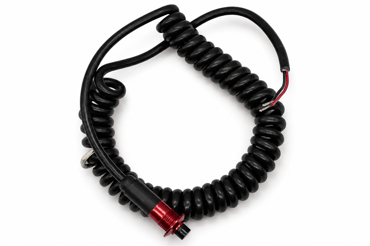 Granatelli Red Pin Head Momentary Push Button Switch with 6' Retractable Cord 810101R