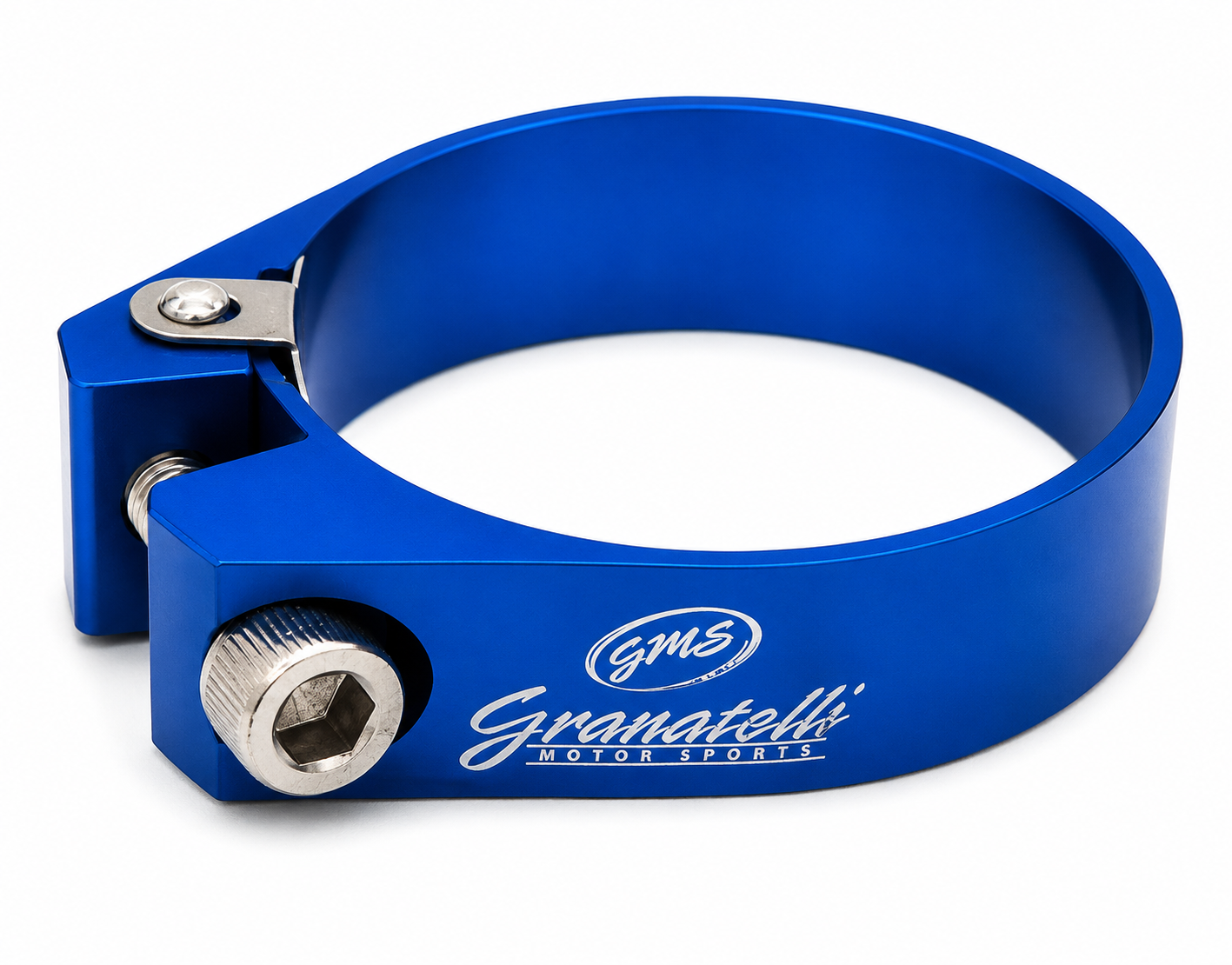 Granatelli black billet aluminum hose clamp 66-68mm 971225R