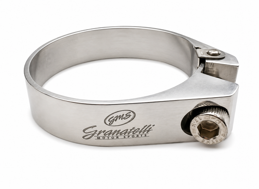 Granatelli polished billet aluminum hose clamp 71.5-73.5mm 971250P