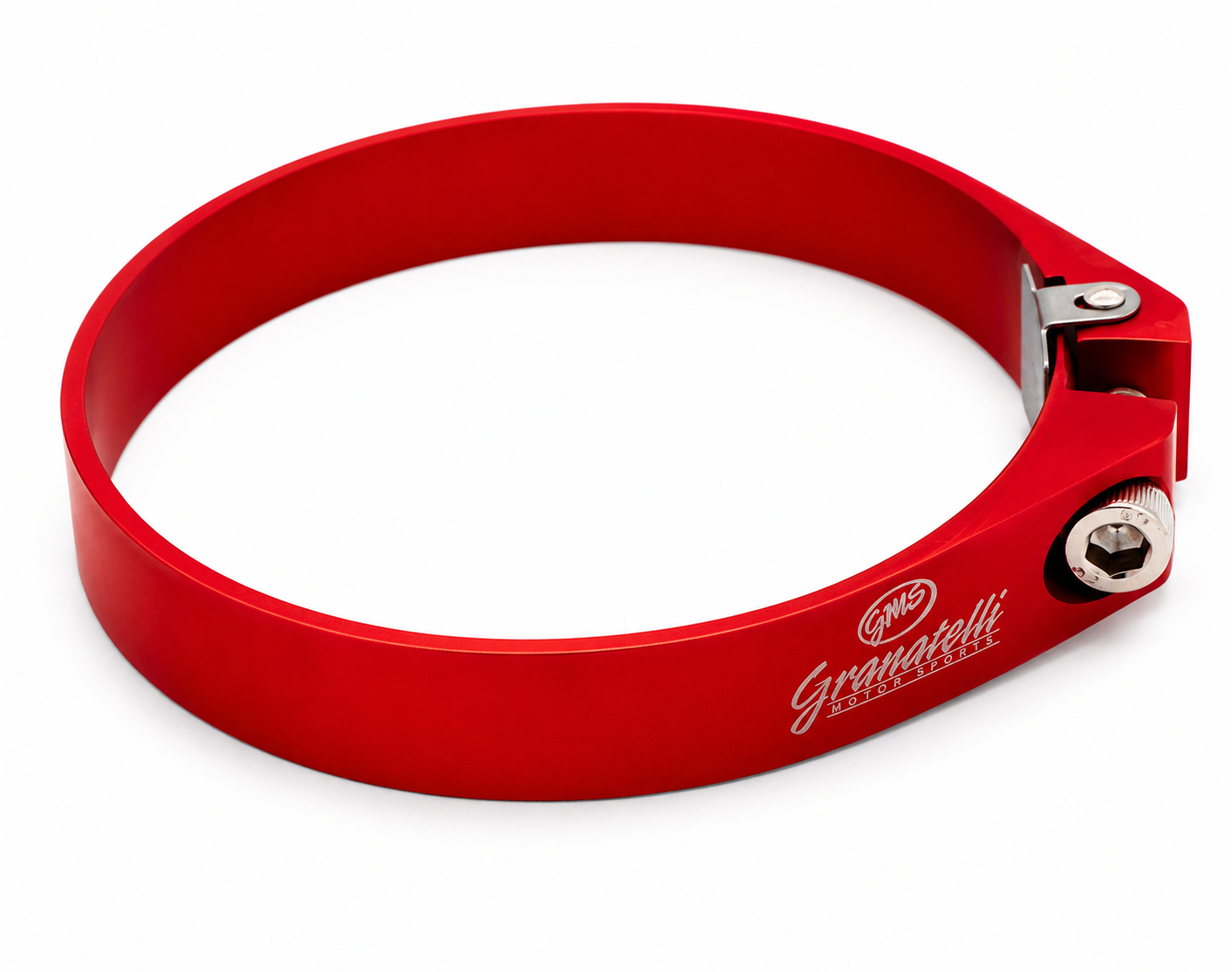 Granatelli red billet aluminum hose clamp 97.5-99.5mm 971350R