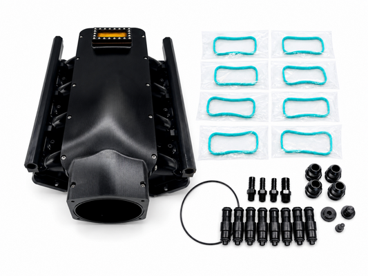 Granatelli ZILLA 120mm black billet LS intake manifold 980120