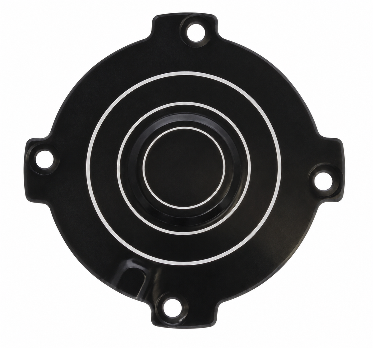 Granatelli black billet 3 ring concentric fan cover plate for SPAL fans