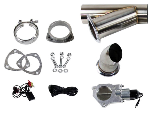 Granatelli Motor Sports Electronic Exhaust Cutout Kit – Stainless Steel Weld-In
