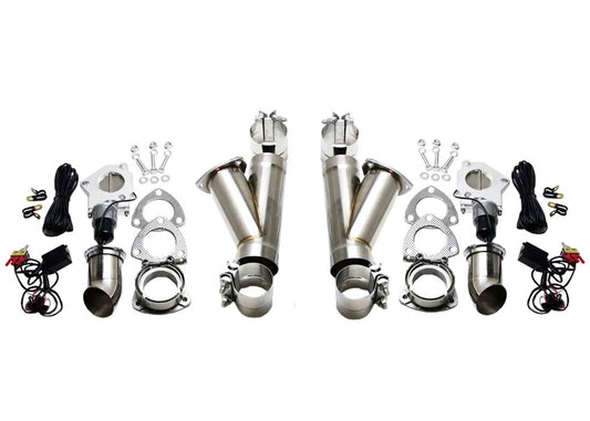 Granatelli Dual Electronic Exhaust Cutout Kit 302522D - SS Slip-Fit : 2.25" inches