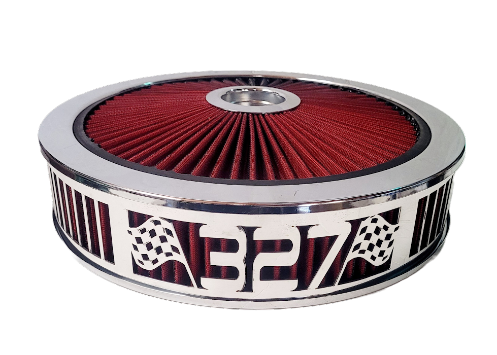 Blingz Beauty Bandz Red and Chrome Air Filter Assembly , 327