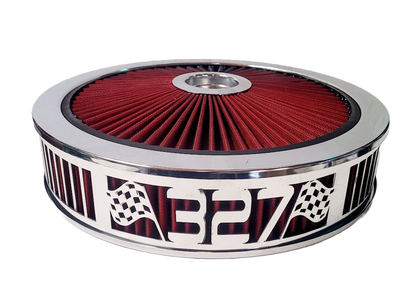 Blingz Beauty Bandz Red and Chrome Air Filter Assembly , 327