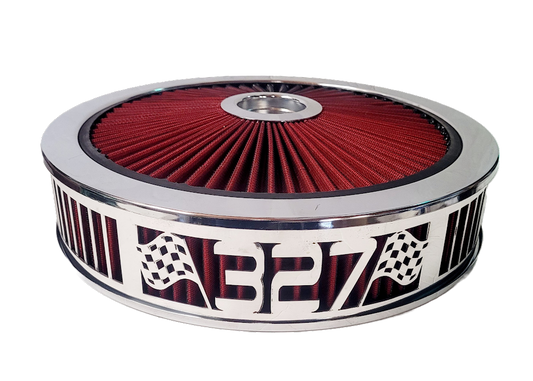 Blingz Beauty Bandz Red and Chrome Air Filter Assembly , 327