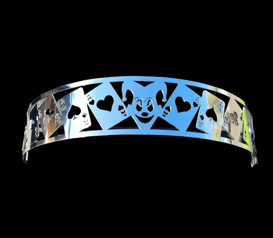 Blingz Beauty Bandz, 14" Diameter, 3" Tall Air Cleaner Grill - Jokers Wild
