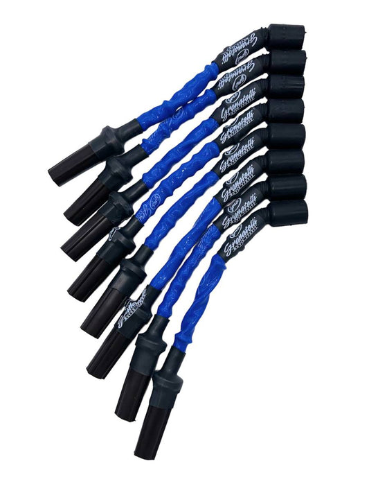 Granatelli Motor Sports "0 ohm" High Performance Spark Plug Wires Blue 28-1545HTBL
