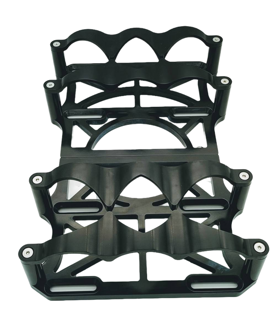 Granatelli Motor Sports (2) 6 Volt OPTIMA Battery Tray SET Black