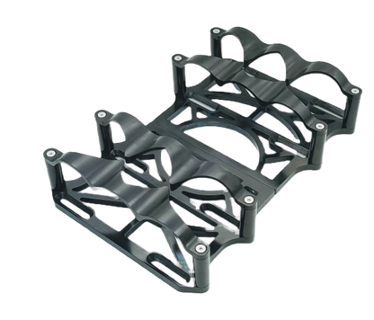 Granatelli Motor Sports (2) 6 Volt OPTIMA Battery Tray SET Black