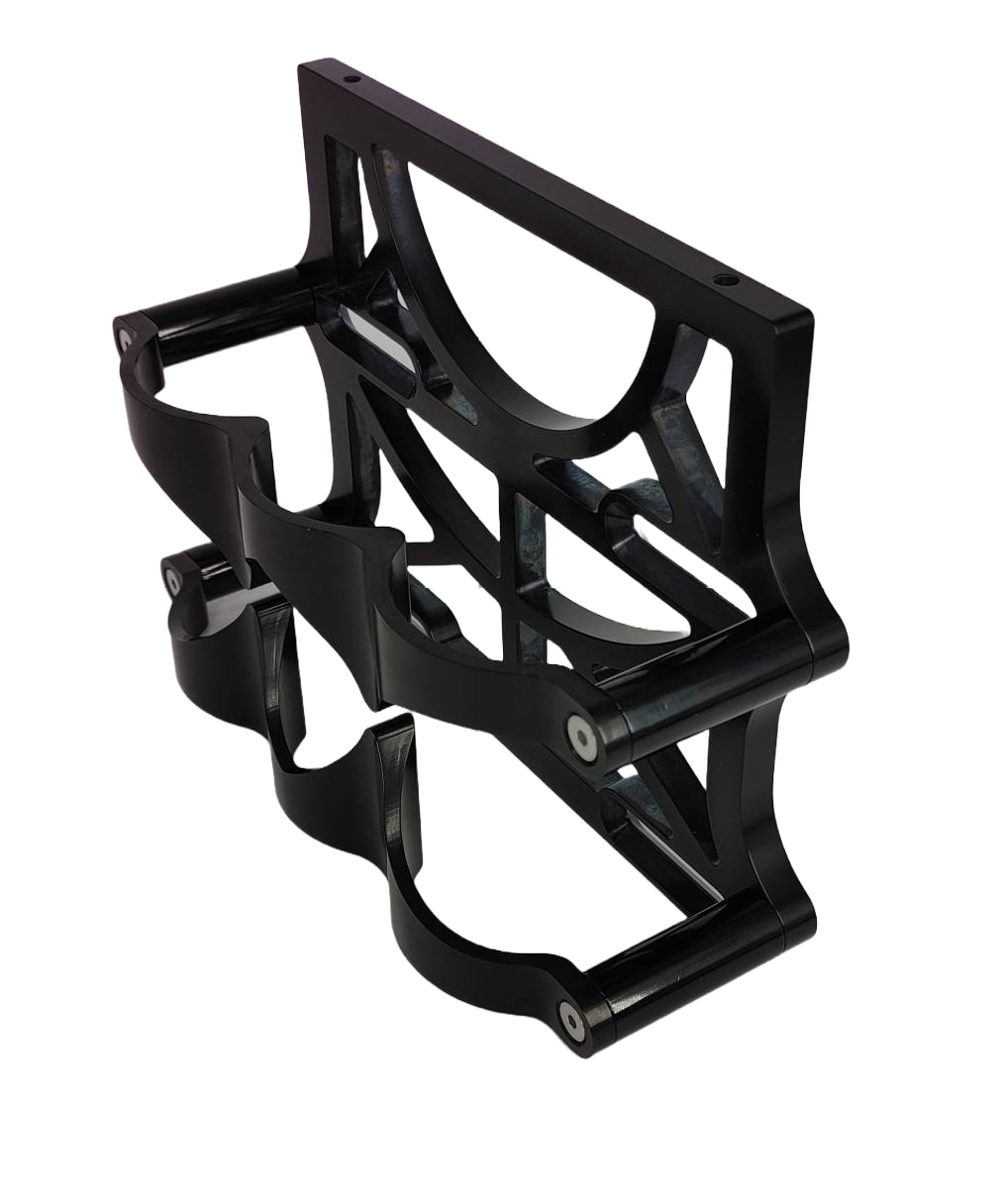 Granatelli Motor Sports 6 Volt OPTIMA Battery Tray - Billet Black