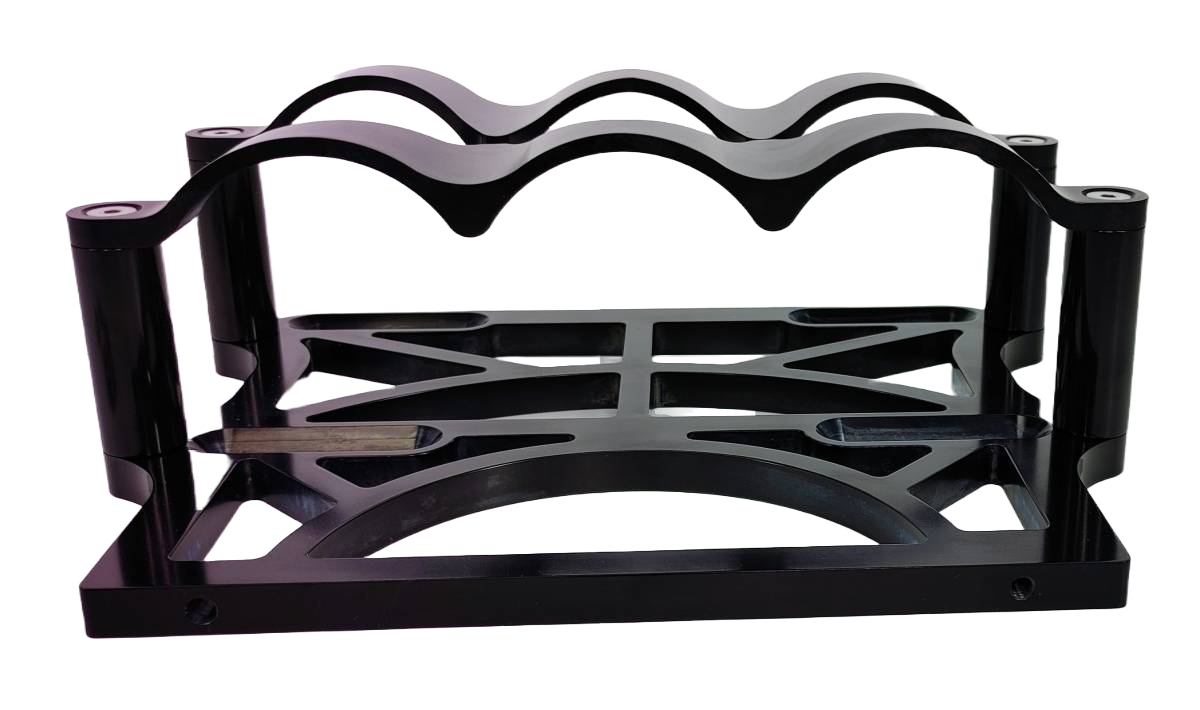 Granatelli Motor Sports 6 Volt OPTIMA Battery Tray - Billet Black