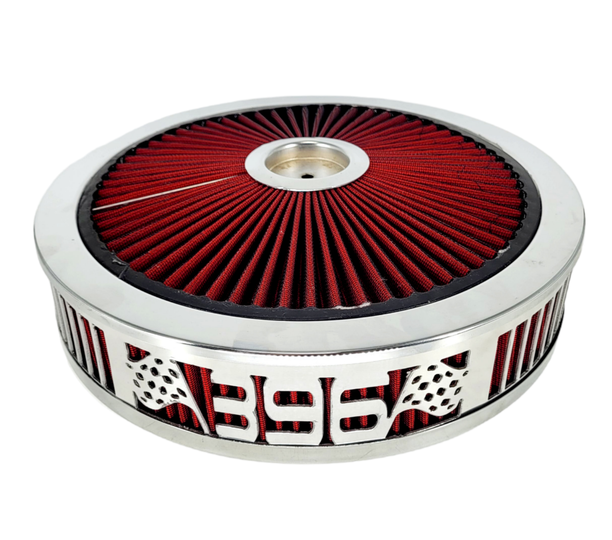Blingz Beauty Bandz Red and Chrome Air Filter Assembly , 396