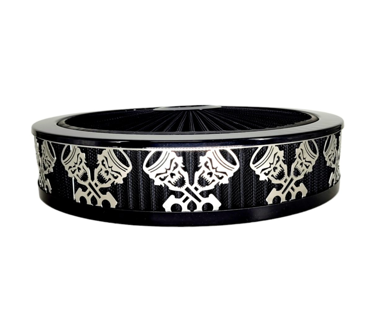 Blingz Beauty Bandz Black Air Filter Assembly , Skullz and Rods