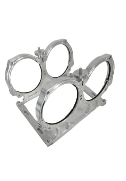 Granatelli Motor Sports Dual Billet Aluminum Nitrous Bottle Bracket. Fits Dual 10/15 lb. & 12 lb. Composite Bottles