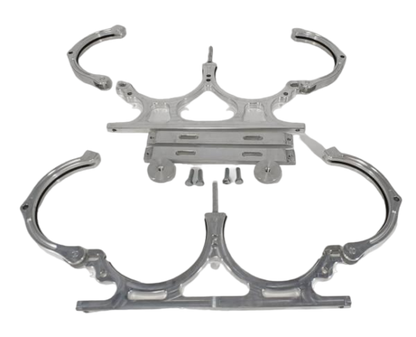Granatelli Motor Sports Dual Billet Aluminum Nitrous Bottle Bracket. Fits Dual 10/15 lb. & 12 lb. Composite Bottles