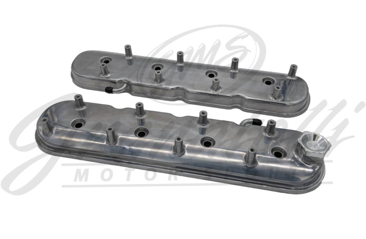 Granatelli Motor Sports LS Valve Cover Polished Finish, 4.8, 5.3, 5.7, 6.0, 6.2, 7.0L, Pair